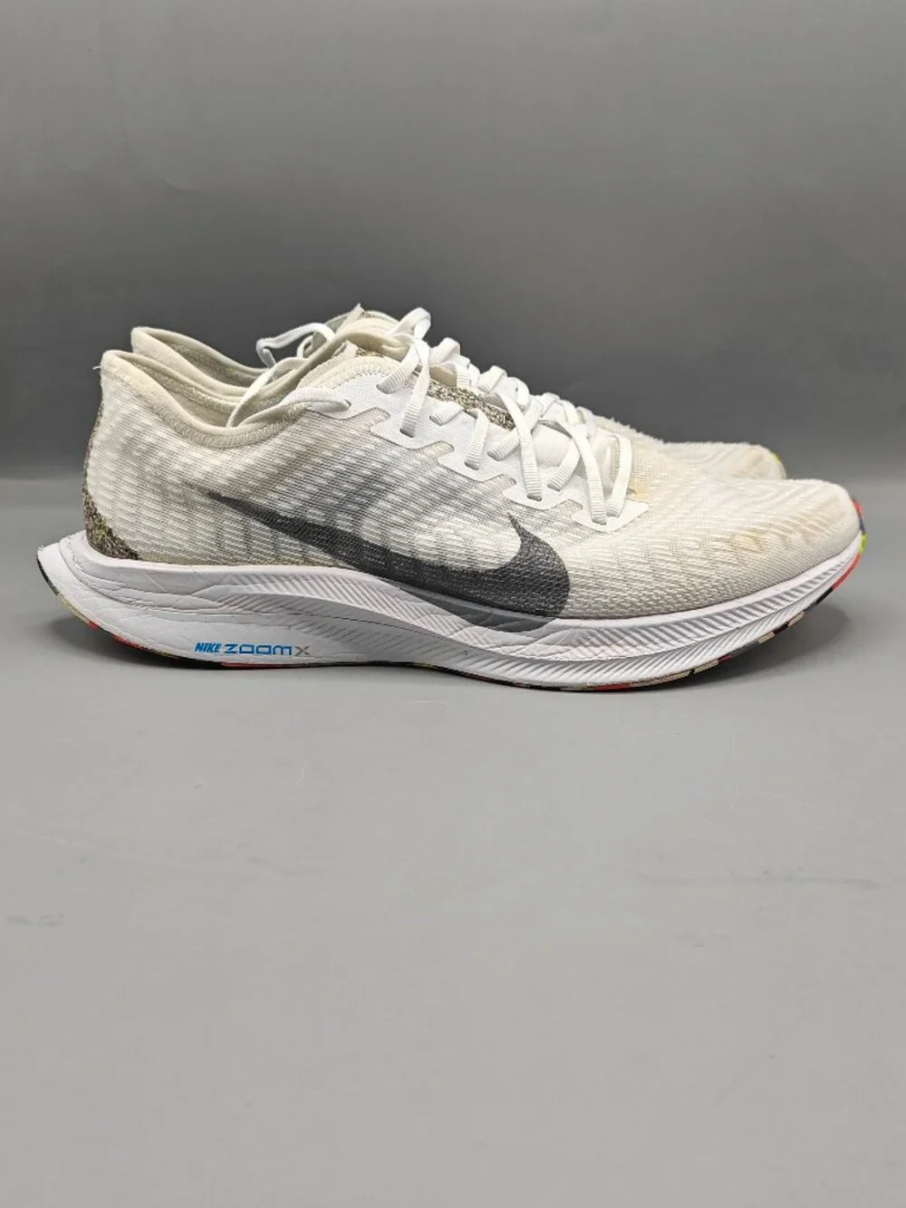 Nike Air Zoom Pegasus Turbo 2 AW White Multi-Color Men's 10.5 Shoes - BV7765-100
